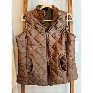 Jane Ashley "Copper" colored puffer vest - Size L